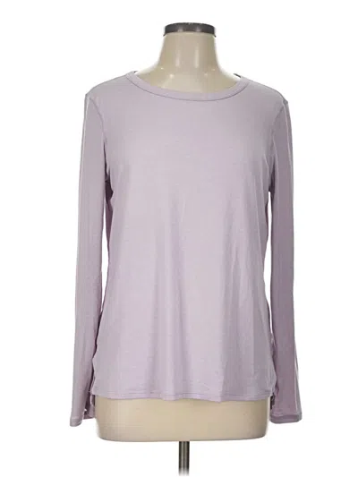 Pre-owned Zella Long Sleeve T-shirt In Purple