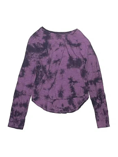Pre-owned Zella Kids' Long Sleeve T-shirt In Purple