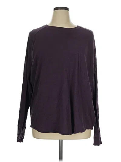 Pre-owned Zella Long Sleeve T-shirt In Purple