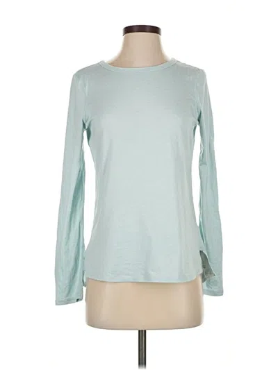 Pre-owned Zella Long Sleeve T-shirt In Teal