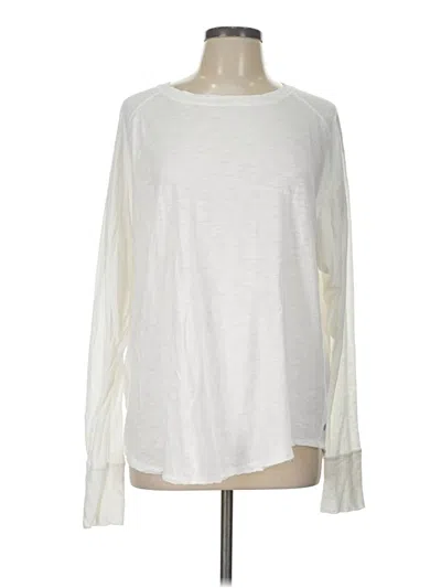 Pre-owned Zella Long Sleeve T-shirt In White