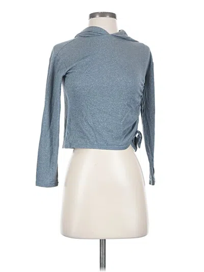 Pre-owned Zella Long Sleeve Turtleneck In Blue