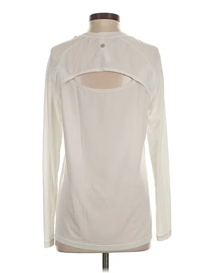 Pre-owned Zella Long Sleeve Turtleneck In Ivory