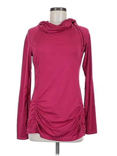 Pre-owned Zella Long Sleeve Turtleneck In Pink