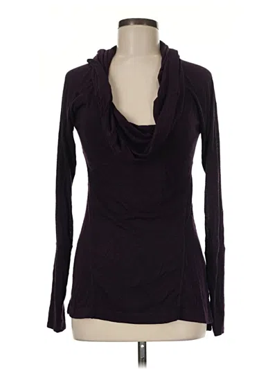 Pre-owned Zella Long Sleeve Turtleneck In Purple