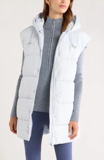 Zella Longline Hooded Puffer Vest