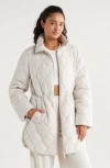 Zella Longline Onion Quilted Bomber Jacket