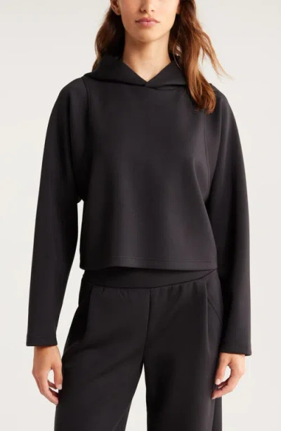 Zella Luxe Boxy Hoodie In Black