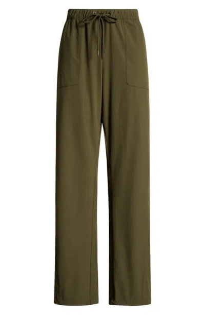 Zella Navigator Drawstring Utility Pants In Olive Night