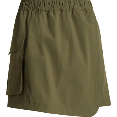 Zella Navigator High Waist Cargo Pocket Skirt In Green