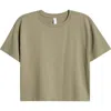 Zella New Take Crewneck T-shirt In Green Vetiver