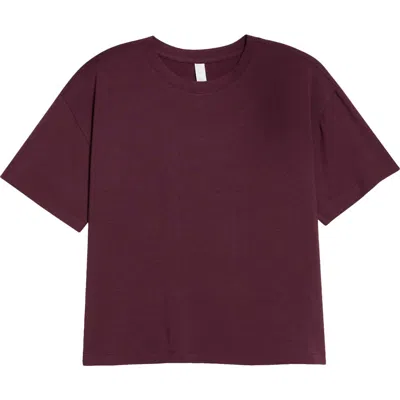 Zella New Take Crewneck T-shirt In Burgundy
