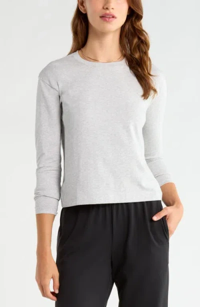 Zella New Take Long Sleeve T-shirt In White