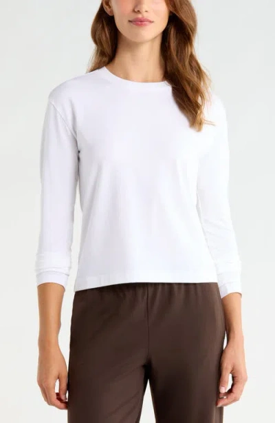 Zella New Take Long Sleeve T-shirt In White