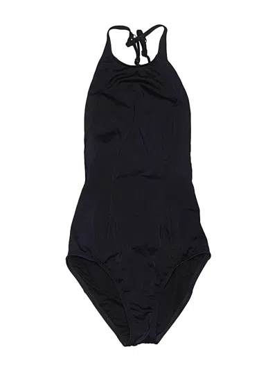 Pre-owned Zella One Piece Swimsuit In Black