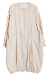 Zella Parachute Duster Jacket In Grey Moonbeam