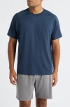 Zella Perforated Training T-shirt In Blue