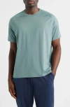 Zella Perforated Training T-shirt In Green