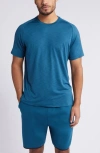 Zella Perform Train Short Sleeve T-shirt In Teal Seagate