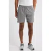 Zella Zelstretch 7-inch Perforated Shorts In Grey December