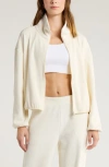 Zella Plush Rib Jacket In Neutral