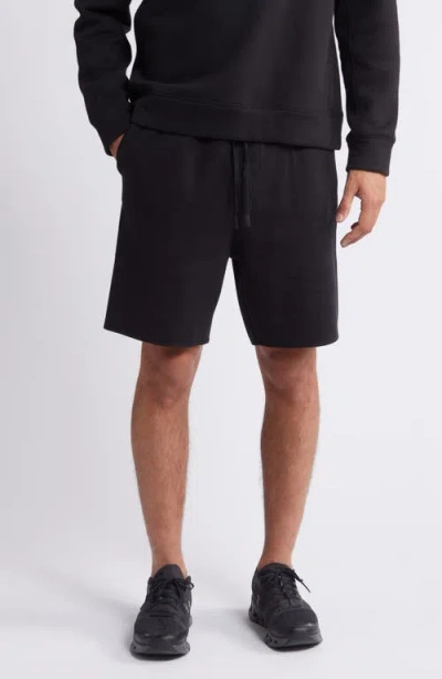 Zella Powertek Stretch Cotton Blend Shorts In Black