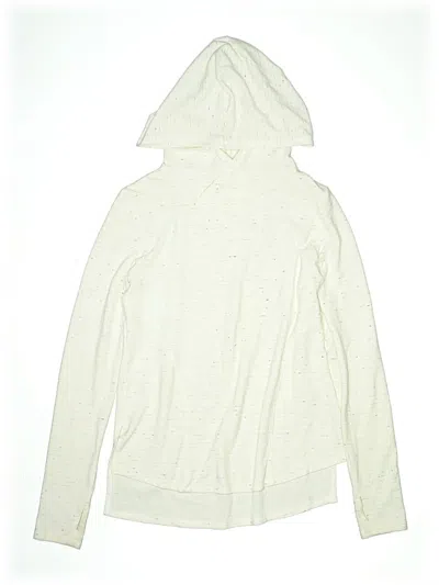 Pre-owned Zella Kids' Pullover Hoodie In White