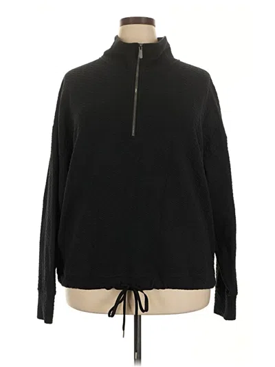 Pre-owned Zella Pullover Sweater In Black