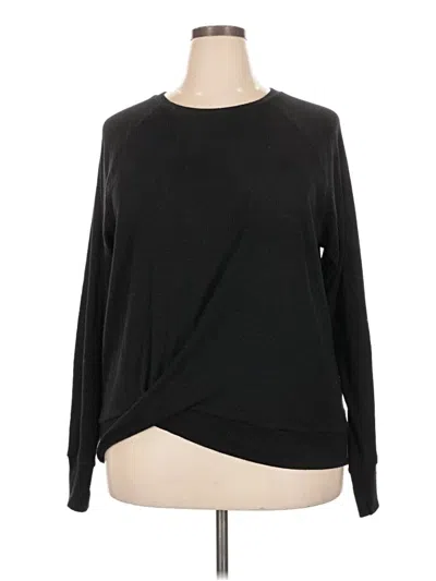 Pre-owned Zella Pullover Sweater In Black