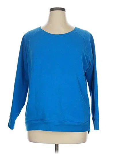 Pre-owned Zella Pullover Sweater In Blue
