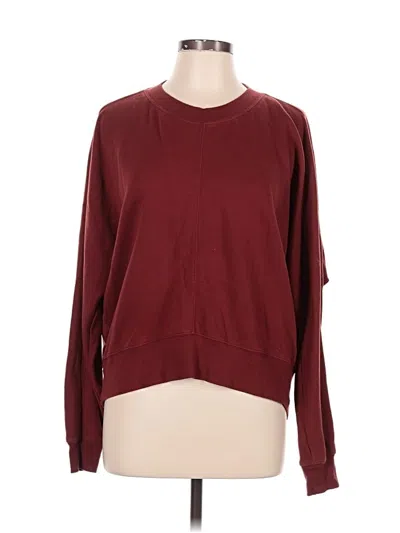 Pre-owned Zella Pullover Sweater In Burgundy