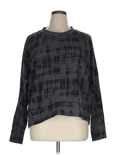 Pre-owned Zella Pullover Sweater In Gray