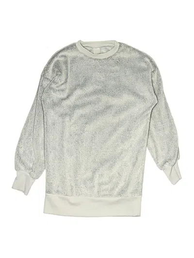 Pre-owned Zella Kids' Pullover Sweater In Silver