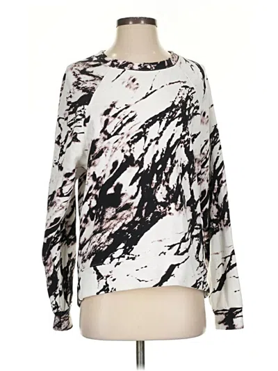 Pre-owned Zella Pullover Sweater In White