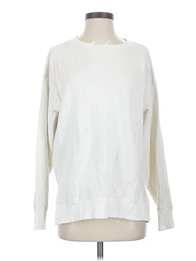 Pre-owned Zella Pullover Sweater In White