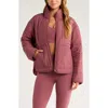 Zella Quilted Packable Jacket In Pink