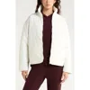 Zella Quilted Packable Jacket In White