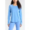 Zella Rally Mesh Top In Blue
