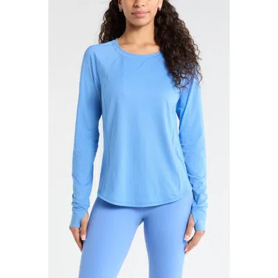 Zella Rally Mesh Top In Blue