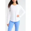 Zella Rally Mesh Top In White