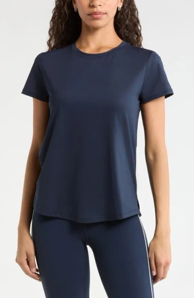 Zella Rally Mesh T-shirt In Blue