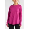 Zella Relaxed Washed 2.0 Long Sleeve Slub Tee