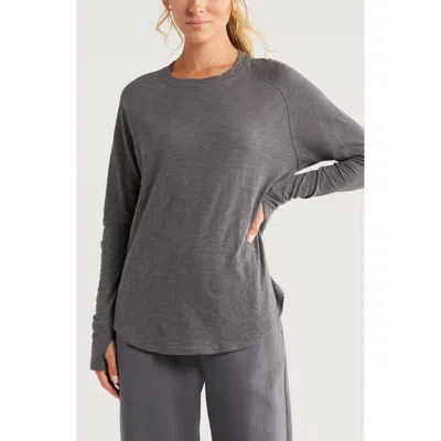 Zella Relaxed Washed 2.0 Long Sleeve Slub Tee