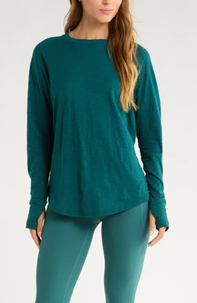 ZELLA ZELLA RELAXED WASHED 2.0 LONG SLEEVE SLUB TEE