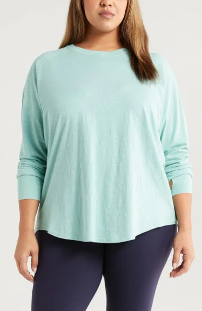 Zella Relaxed Washed Cotton Top