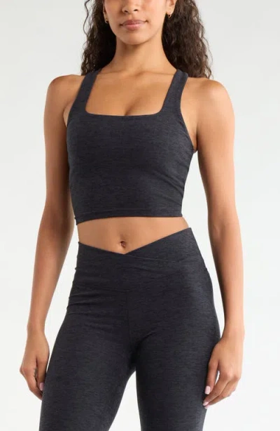 Zella Renew Crop Tank In Black