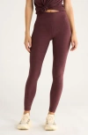 Zella Renew High Waist Pocket Leggings In Purple