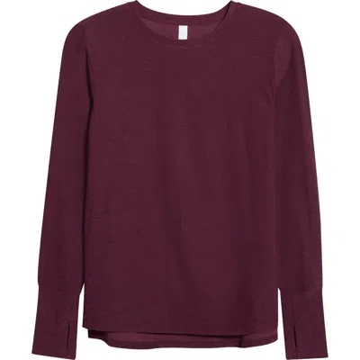 Zella Renew Light Long Sleeve T-shirt In Purple