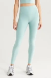 Zella Renew Mélange High Waist Leggings In Blue