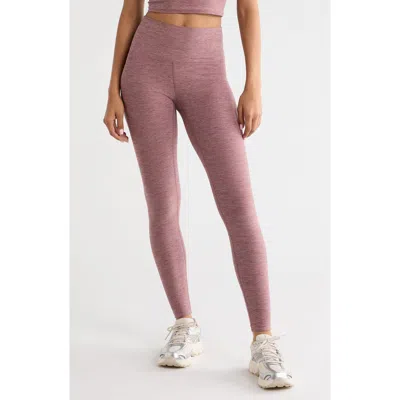 Zella Renew Mélange High Waist Leggings In Purple